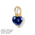 1 Piece 316 Stainless Steel  Zircon 14K Gold Plated Heart Shape Pendant