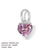 1 Piece 316 Stainless Steel  Zircon 14K Gold Plated Heart Shape Pendant