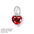 1 Piece 316 Stainless Steel  Zircon 14K Gold Plated Heart Shape Pendant