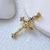 1 Piece 35*20mm Copper Zircon Cross Pendant