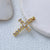 1 Piece 35*20mm Copper Zircon Cross Pendant