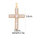 1 Piece 35*20mm Copper Zircon Cross Pendant