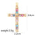 1 Piece 35*20mm Copper Zircon Cross Pendant