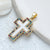 1 Piece 35*20mm Copper Zircon Cross Pendant