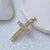 1 Piece 35*20mm Copper Zircon Cross Pendant