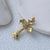 1 Piece 35*20mm Copper Zircon Cross Pendant