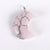 1 Piece 35 * 45mm Artificial Crystal Moon Life Tree Pendant