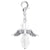 1 Piece 39*23mm Alloy Wings Polished Pendant