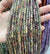 1 Piece 4*13mm 1-1.5mm Beaded Natural Stone Labradorite Round Polished Beads