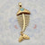 1 Piece 58*20*6MM Metal Fish Bone Pendant