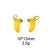 1 Piece 6*14mm 6*8mm 8*13mm Alloy Fruit Pendant