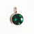 1 Piece 6*9mm 304 Stainless Steel Rhinestones Birthstone Round Pendant