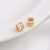 1 Piece 6.5.* 5mm 7 * 3mm 8 * 4mm Copper Zircon 14K Gold Plated Geometric Solid Color Polished Spacer Bars