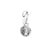 1 Piece 7*13mm Hole Under 1mm Sterling Silver Birthstone Round Polished Pendant