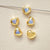 1 Piece 7 * 8mm Copper Zircon Heart Shape Beads