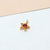 1 Piece 7 * 9mm 8*11mm Copper Zircon Gold Plated Star Bird Pendant