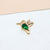 1 Piece 7 * 9mm 8*11mm Copper Zircon Gold Plated Star Bird Pendant