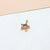 1 Piece 7 * 9mm 8*11mm Copper Zircon Gold Plated Star Bird Pendant