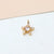 1 Piece 7 * 9mm 8*11mm Copper Zircon Gold Plated Star Bird Pendant