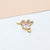 1 Piece 7 * 9mm 8*11mm Copper Zircon Gold Plated Star Bird Pendant