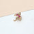 1 Piece 7 * 9mm 8*11mm Copper Zircon Gold Plated Star Bird Pendant