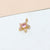 1 Piece 7 * 9mm 8*11mm Copper Zircon Gold Plated Star Bird Pendant