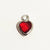 1 Piece 7 * 9mm Copper Glass Birthstone Heart Shape Pendant