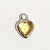 1 Piece 7 * 9mm Copper Glass Birthstone Heart Shape Pendant