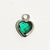 1 Piece 7 * 9mm Copper Glass Birthstone Heart Shape Pendant