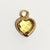 1 Piece 7 * 9mm Copper Glass Birthstone Heart Shape Pendant