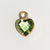 1 Piece 7 * 9mm Copper Glass Birthstone Heart Shape Pendant