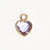 1 Piece 7 * 9mm Copper Glass Birthstone Heart Shape Pendant