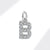 1 Piece 8*10mm Copper Zircon Letter Pendant