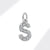 1 Piece 8*10mm Copper Zircon Letter Pendant