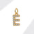 1 Piece 8*10mm Copper Zircon Letter Pendant