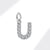 1 Piece 8*10mm Copper Zircon Letter Pendant