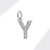 1 Piece 8*10mm Copper Zircon Letter Pendant