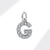 1 Piece 8*10mm Copper Zircon Letter Pendant