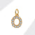 1 Piece 8*10mm Copper Zircon Letter Pendant