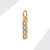 1 Piece 8*10mm Copper Zircon Letter Pendant