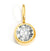 1 Piece 8 * 15mm 304 Stainless Steel Birthstone Round Pendant