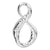 1 Piece 9 * 17mm 304 Stainless Steel 18K Gold Plated Infinity Pendant