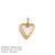 1 Piece 9*7mm 316 Stainless Steel  14K Gold Plated Heart Shape Polished Pendant