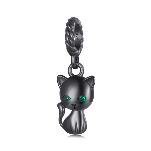 1 Piece 925 Sterling Silver Cat Pendant Jewelry Accessories