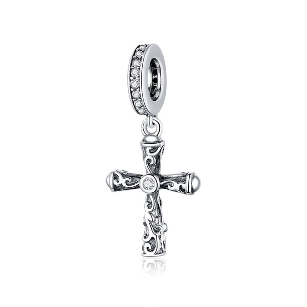 1 Piece 925 Sterling Silver Cross Pendant Jewelry Accessories