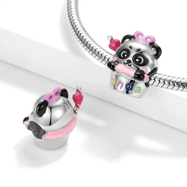 1 Piece 925 Sterling Silver Panda Jewelry Accessories