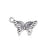 1 Piece Alloy Butterfly Pendant