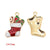 1 Piece Alloy Christmas Tree Santa Claus Christmas Socks Pendant