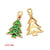 1 Piece Alloy Christmas Tree Santa Claus Christmas Socks Pendant