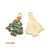 1 Piece Alloy Christmas Tree Santa Claus Christmas Socks Pendant